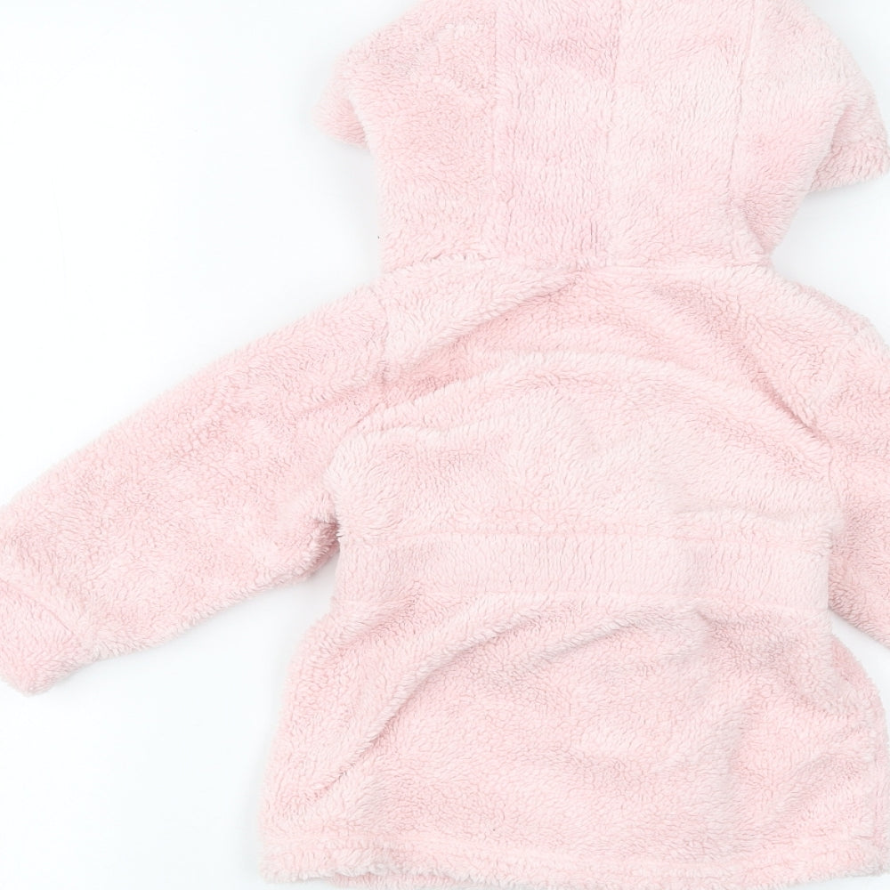 studio baby Baby Pink Solid Babydoll Robe Size 6-9 Months