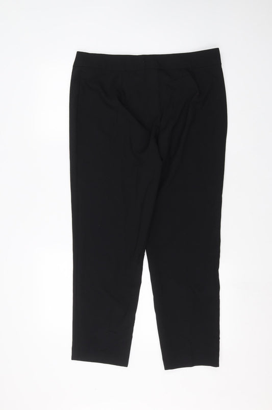 George Womens Black Trousers Size 14 L24 in