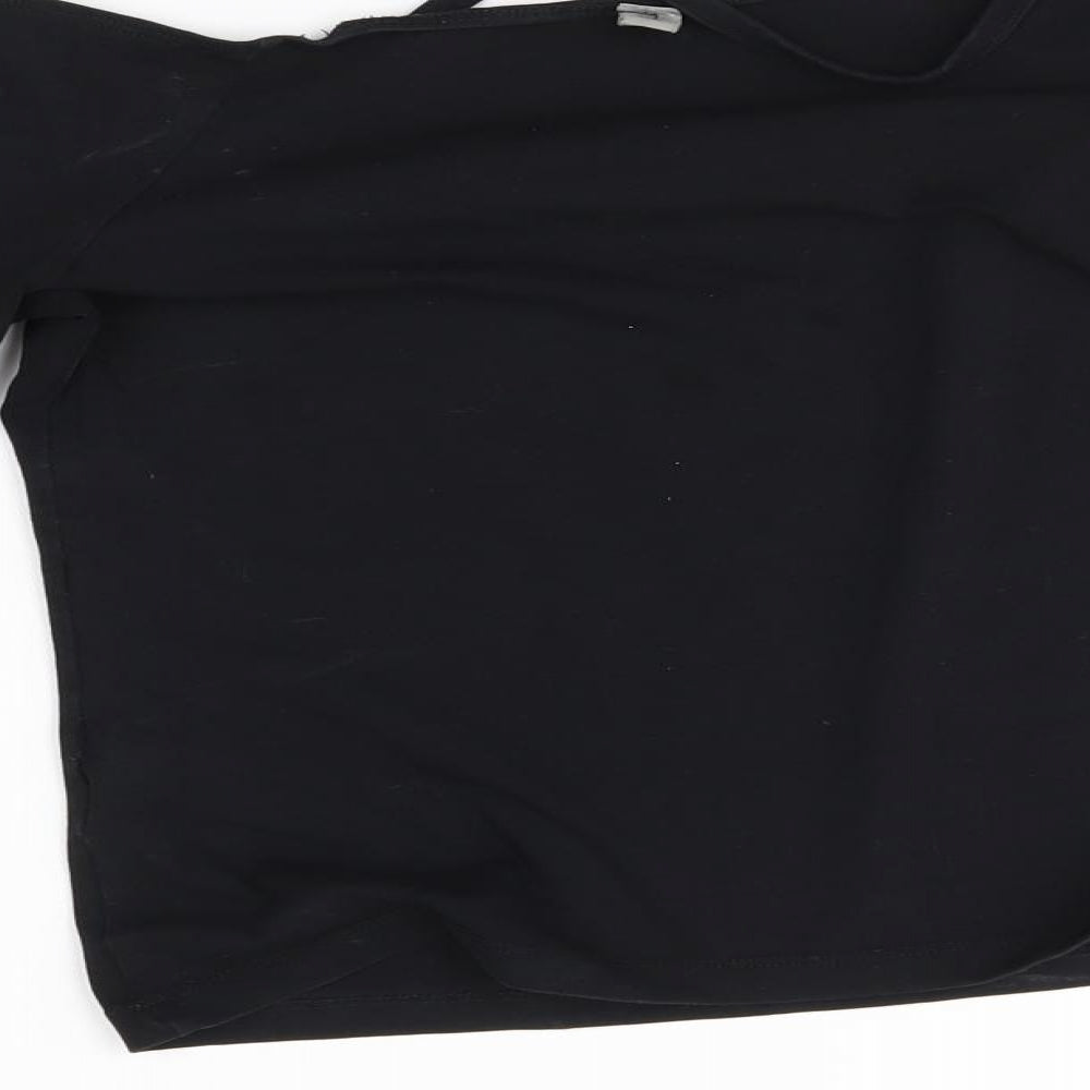 Womens UK Size 10 ASOS Black Basic Blouse