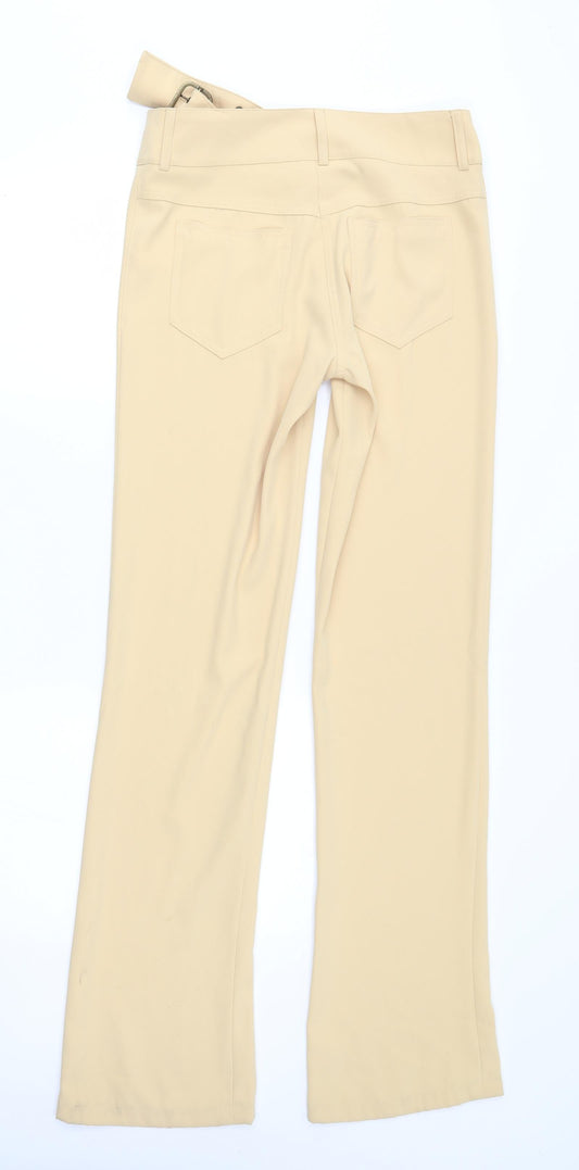 serge dana Womens Yellow Trousers Size 14 L33 in