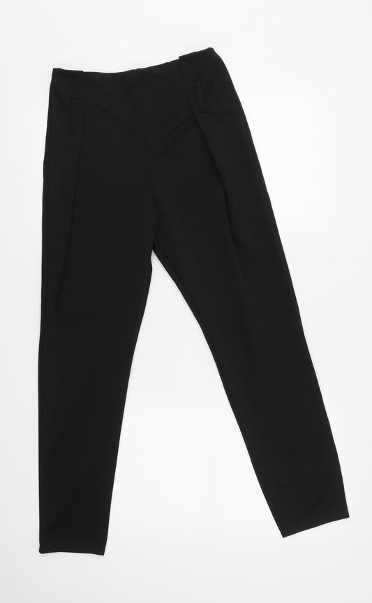Womens UK Size 12 I SAW IT FIRST Regular Fit Dress Pants Black Trousers