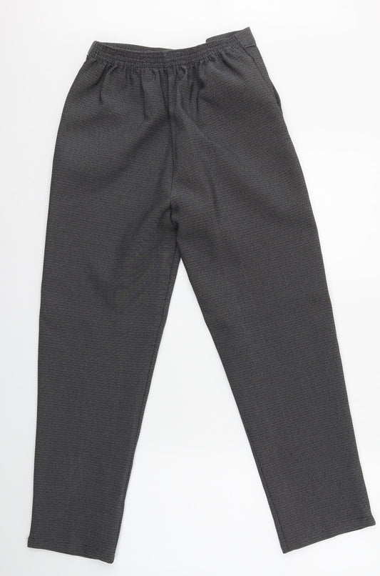 Womens UK Size 14 Preworn Regular Fit Grey Trousers