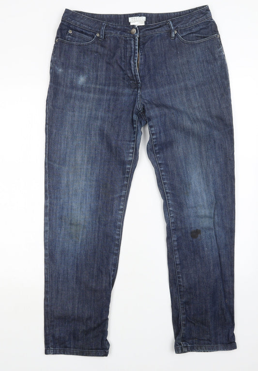 Precis Womens Blue Bootcut Jeans Size 14 L28 in