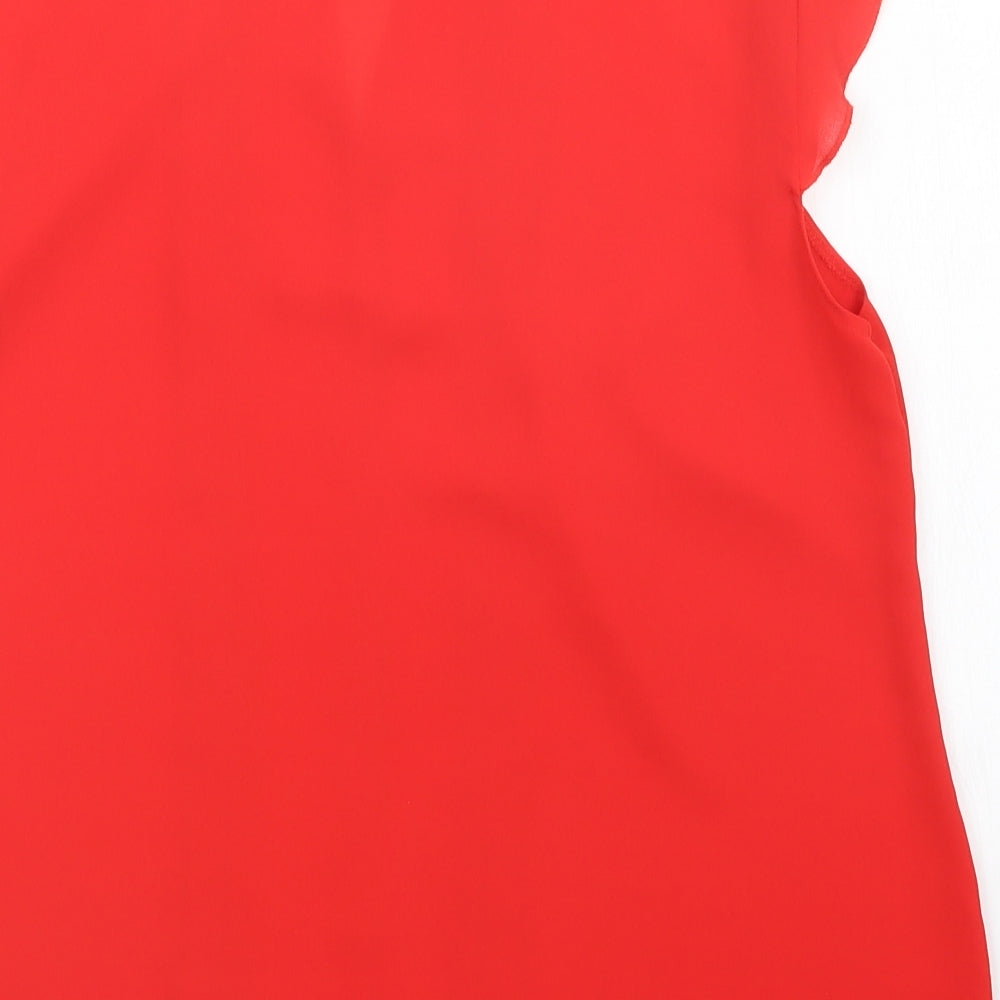 Atmosphere Womens Red Basic Blouse Size 10