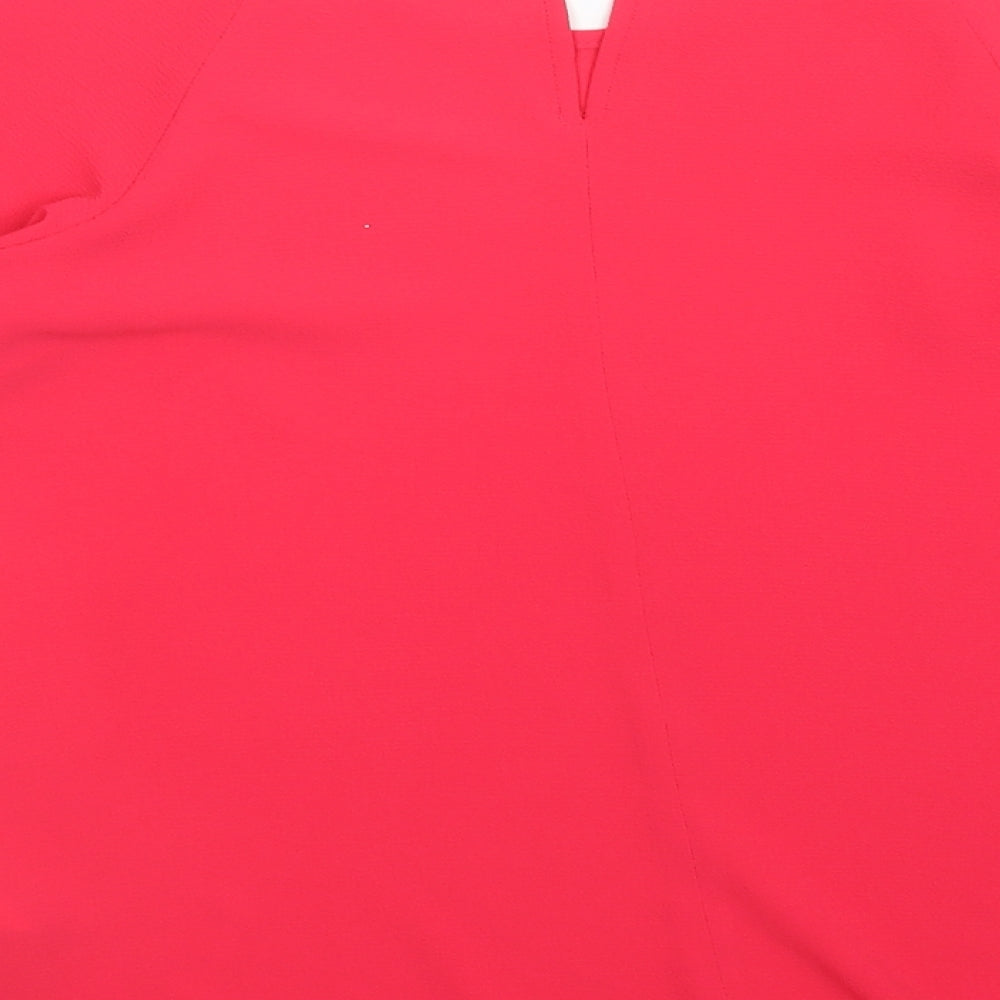Womens UK Size 8 Peacocks Pink Basic Blouse