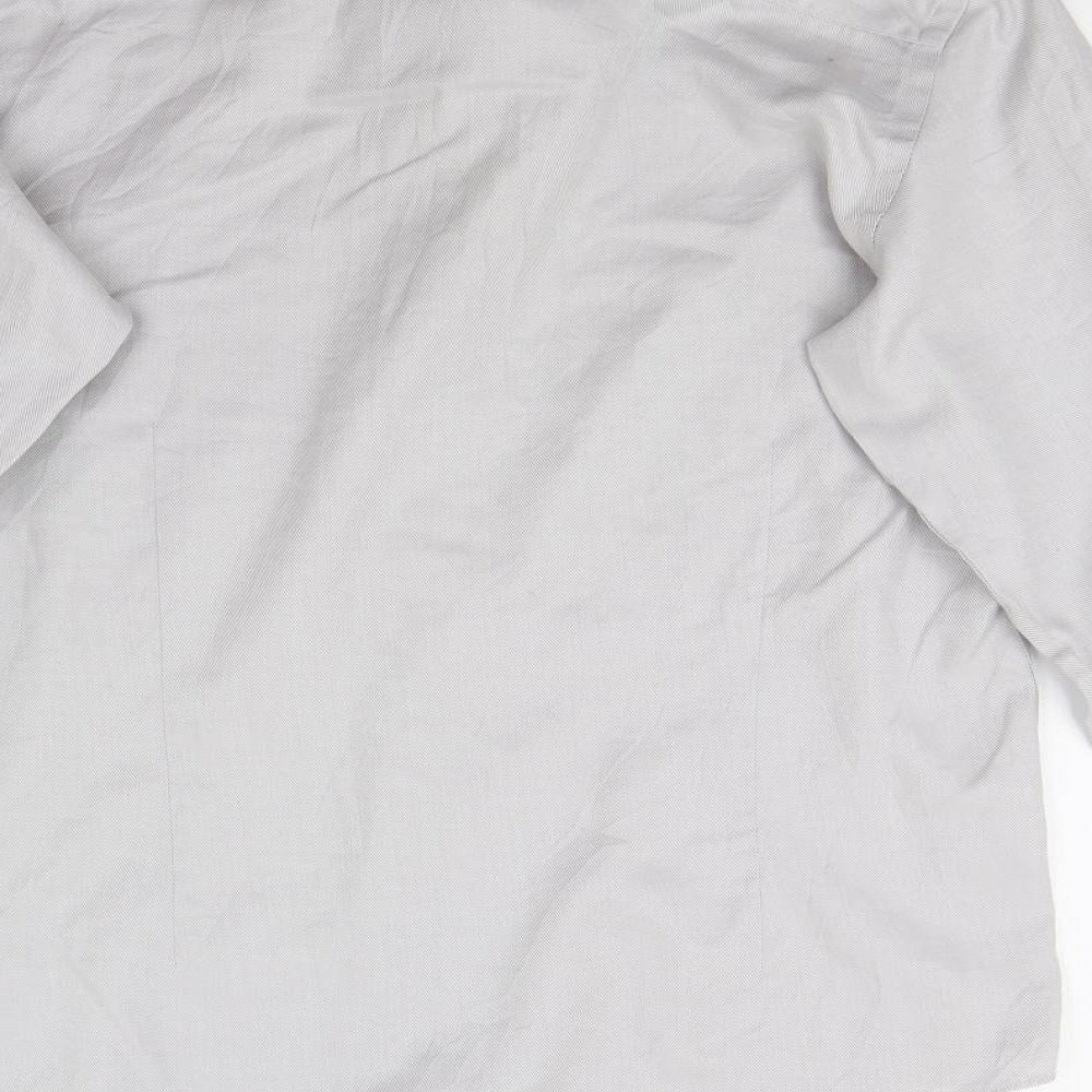 Taylor & Wright Mens Grey Button-Up Size 15.5