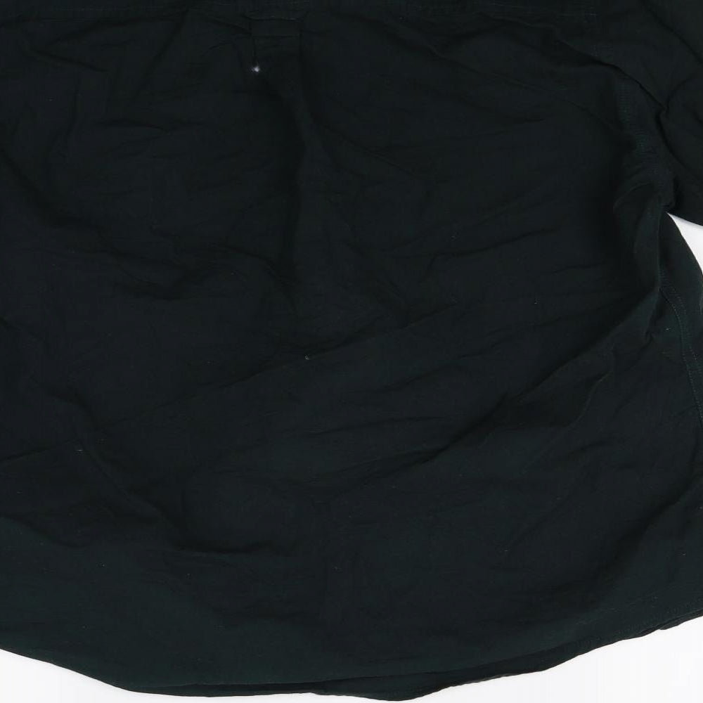 Mens UK Size M Burton Green Button-Up Long Sleeve Casual Shirt