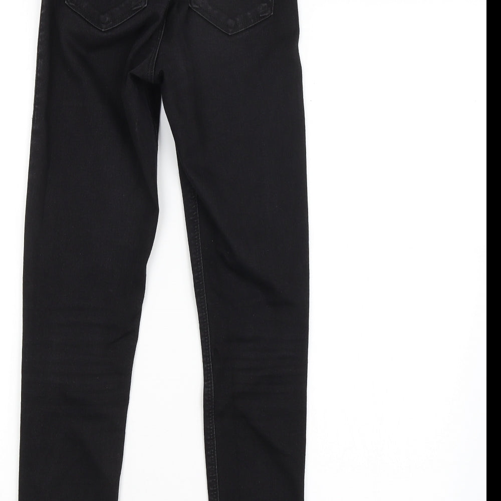 Topshop Womens Black Skinny Jeans L30 in