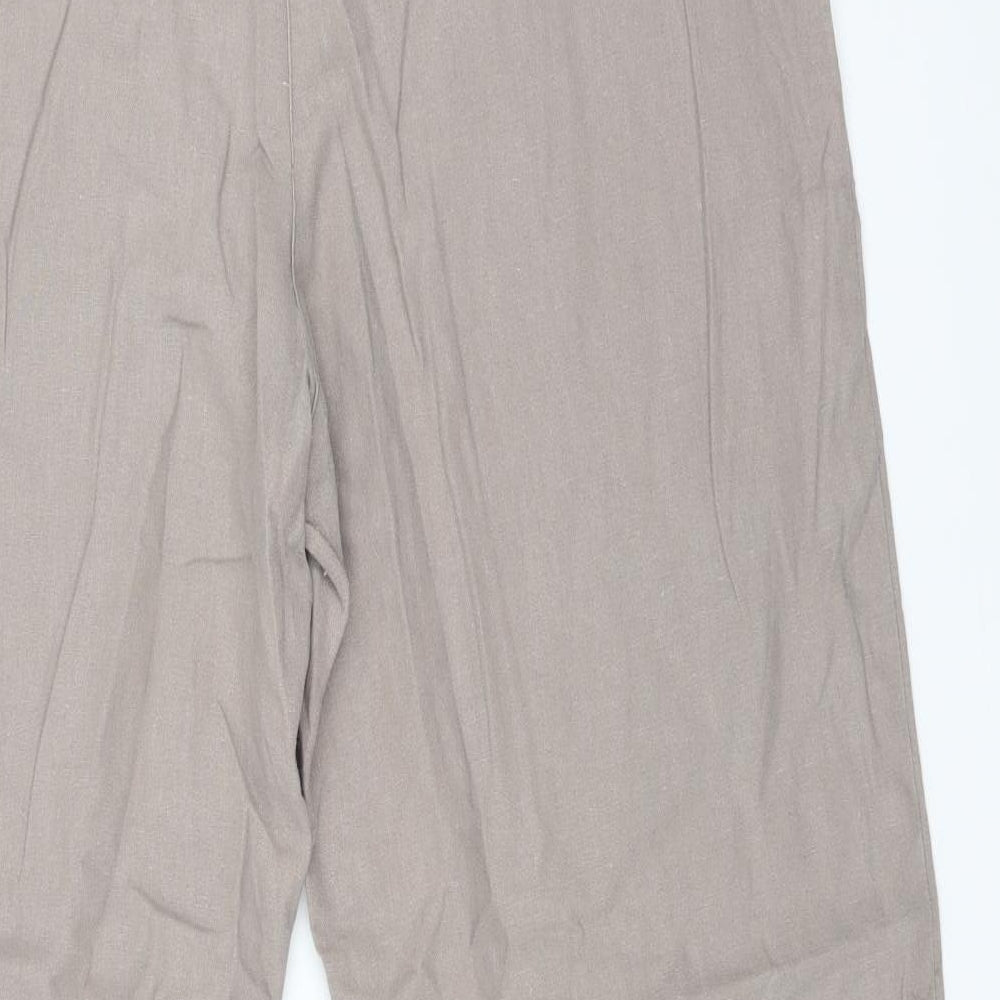 Mia Moda Womens Beige Trousers Size 18 L30 in