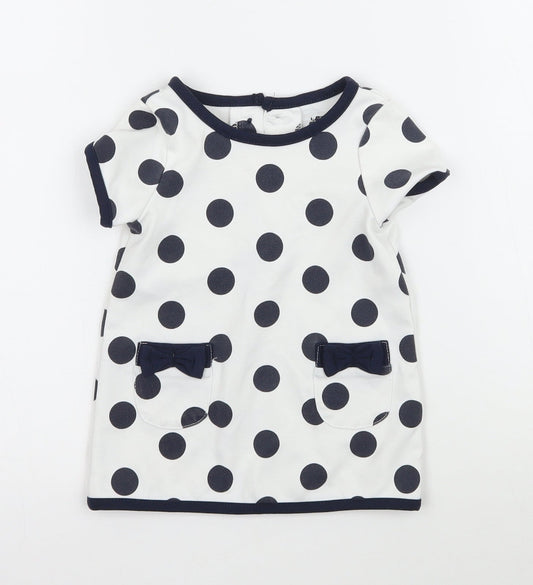 Primark Girls Multicoloured Polka Dot Shift Size 3-6 Months