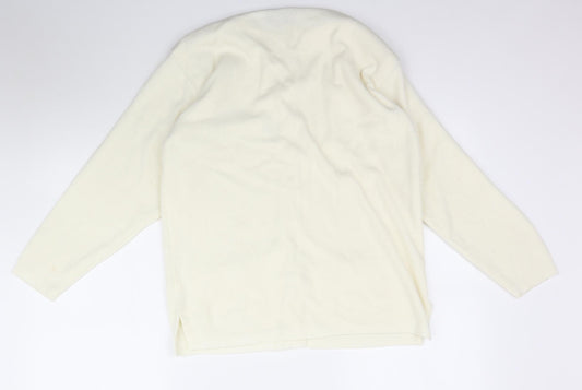 MISSLEY Womens Ivory Knit Cardigan Jumper Size S