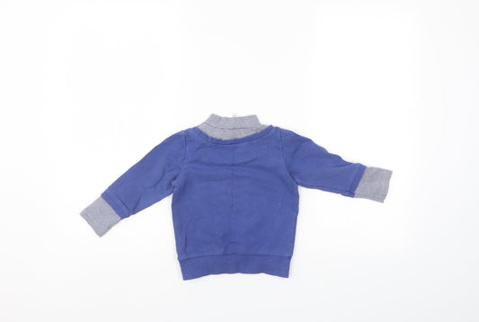 dodipetto Girls Blue Pullover Sweatshirt Size 3-4 Years