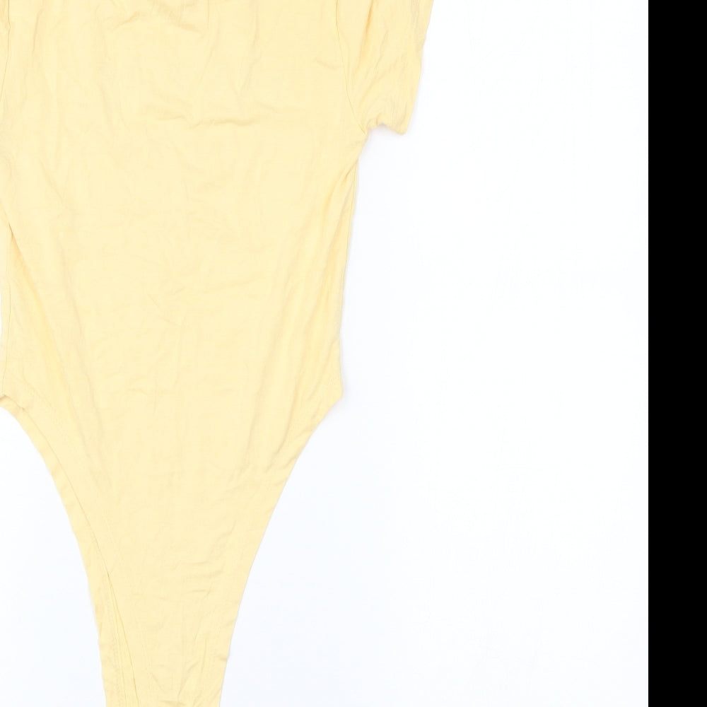 Select Womens Yellow   Bodysuit One-Piece Size S