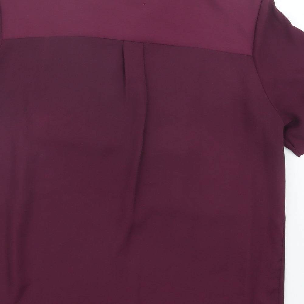 Womens UK Size 10 Marks and Spencer Purple Basic Blouse