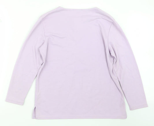George Womens Purple Pullover Jumper Size L