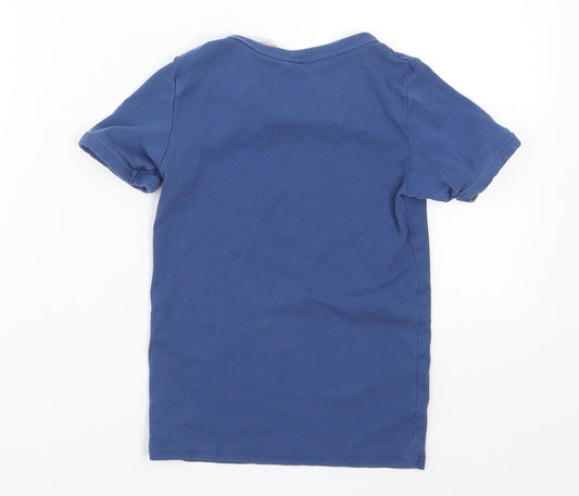 H&M Boys Blue Basic T-Shirt Size 8 Years