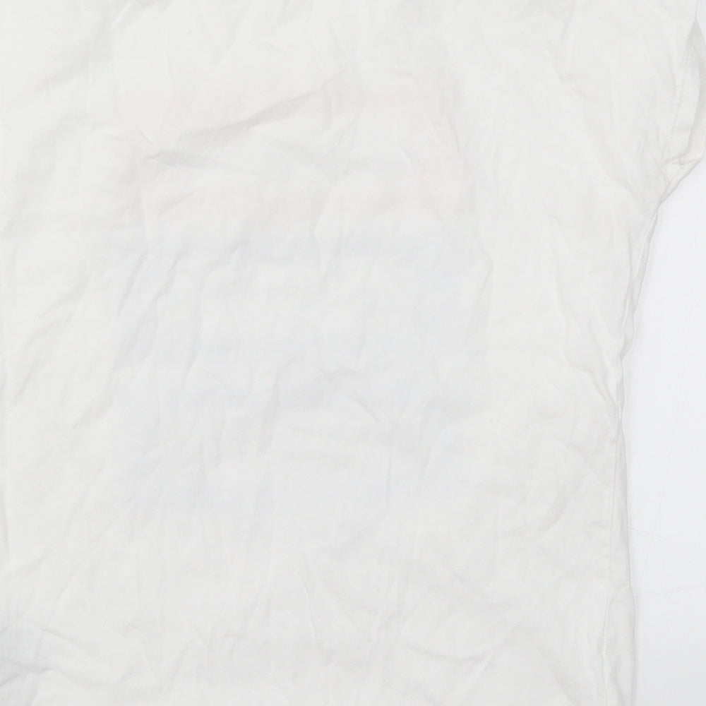 Womens UK Size S LC Waikiki White Basic T-Shirt