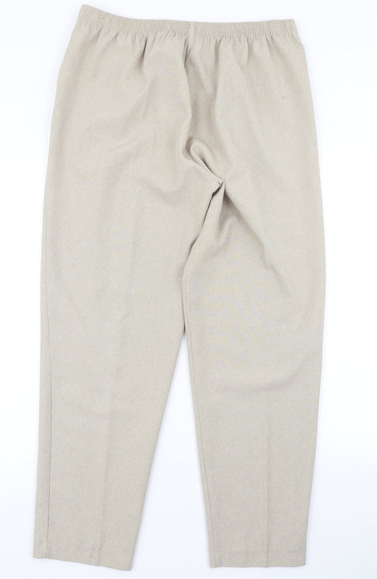 Charade Womens Brown Dress Pants Trousers Size 16 L28 in