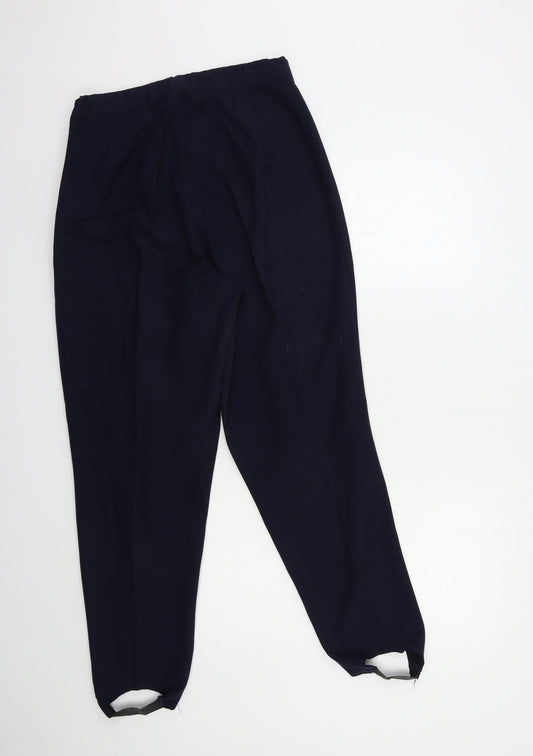 Lycra Womens Blue Trousers Size 16 L30 in