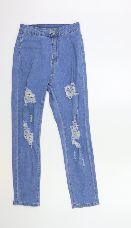 SHEIN Womens Blue Denim Skinny Jeans Size M L27 in
