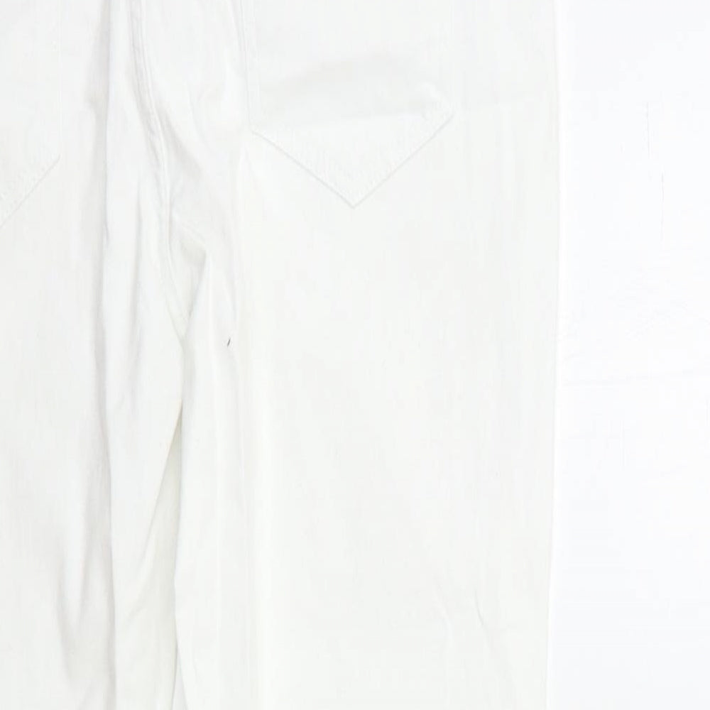 Dunnes Stores Womens White Denim Skinny Jeans Size 12 L27 in