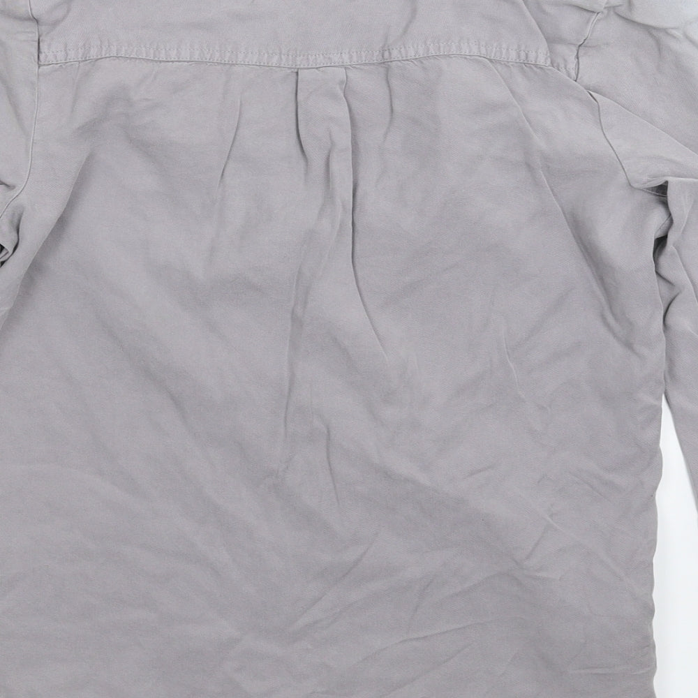 Womens UK Size 10 NEXT Grey Basic Blouse