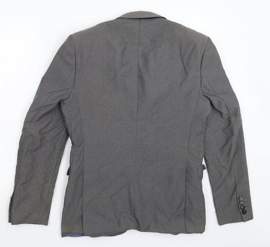 Mens UK Size 36 Burton Regular Grey Suit Jacket