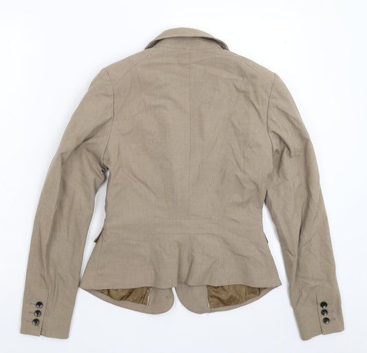 H&M Womens Grey Jacket Suit Jacket Size 12