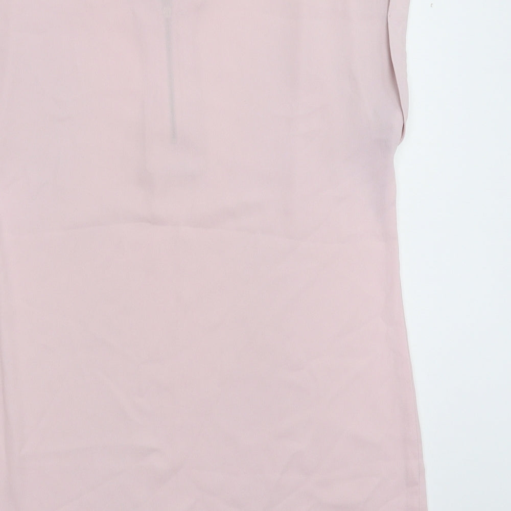 F&F Womens Pink Satin Basic Blouse Size 10