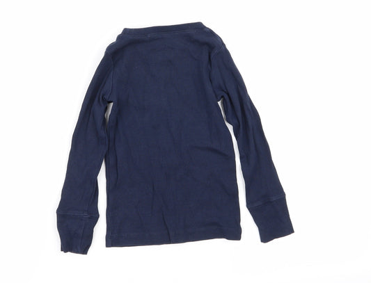 Lindex Girls Blue Basic T-Shirt Size 18-24 Months