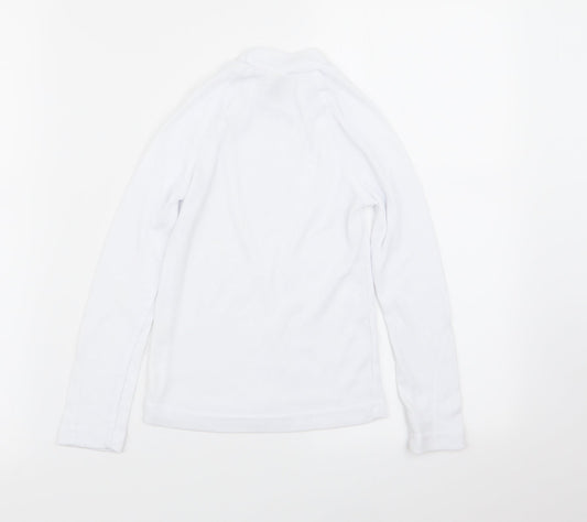DECATHLON Boys White Basic T-Shirt Size 8 Years
