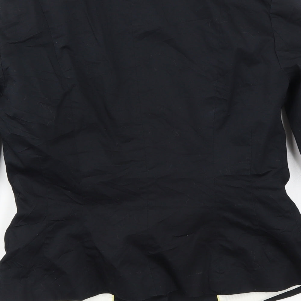 H&M Womens Black Jacket Blazer Size 6