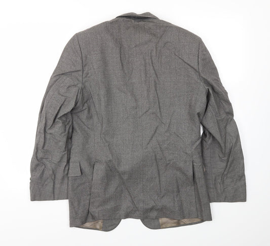 Mens UK Size 38 St Michaels Regular Grey Suit Jacket