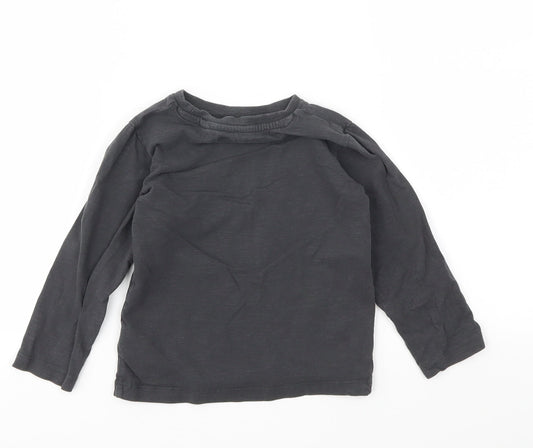 NEXT Girls Grey Basic T-Shirt Size 24 Months