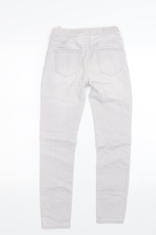 H&M Girls Grey Denim Jegging Jeans Size 9-10 Years