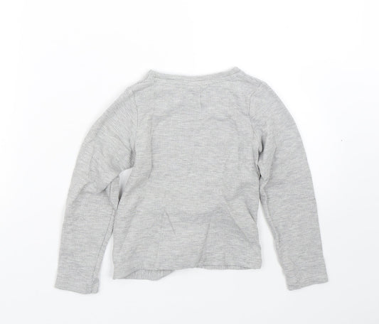 TU Girls Grey Basic T-Shirt Size 7 Years