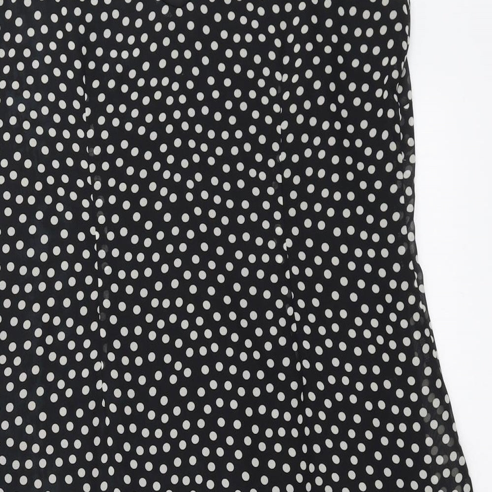 F&F Womens Black Polka Dot Trapeze & Swing Size 12