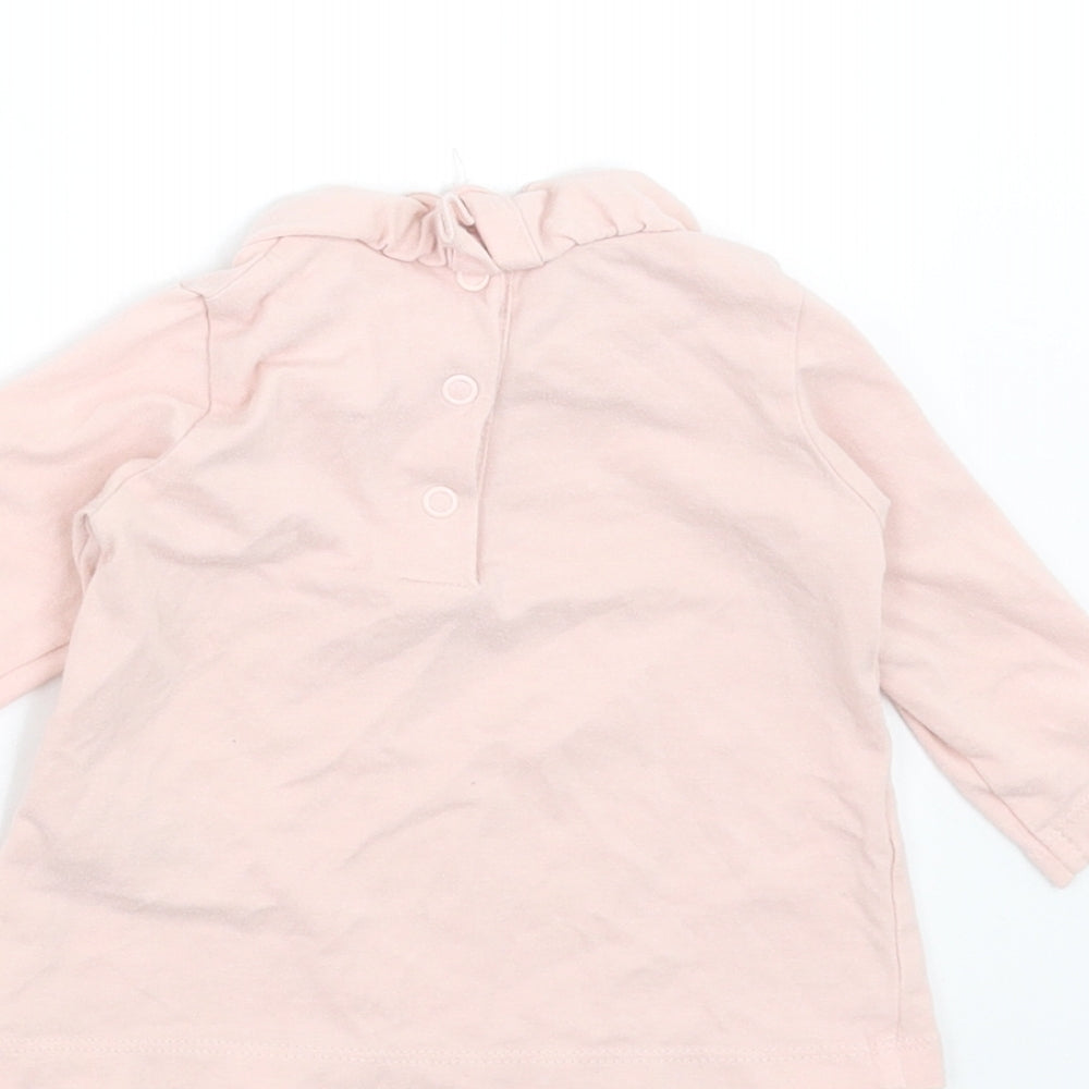 Matalan Girls Pink Basic T-Shirt Size 0-3 Months - I really love you