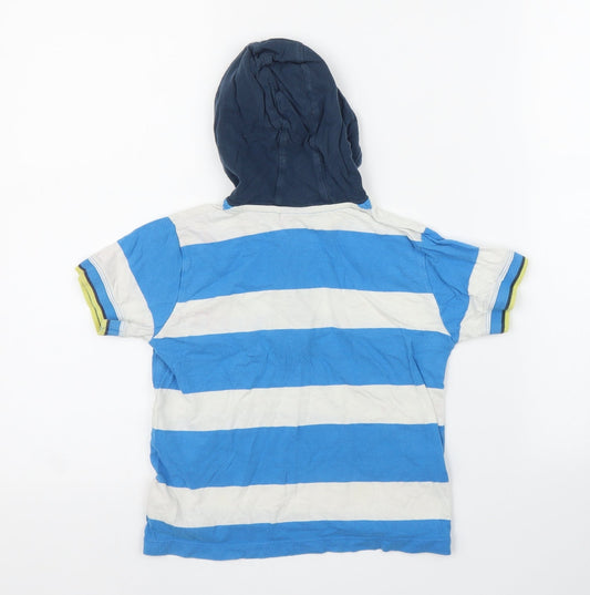 NEXT Boys Blue Striped Basic T-Shirt Size 3 Years