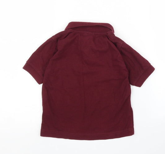 Cotton Ridge Boys Purple Basic Polo Size 3 Years