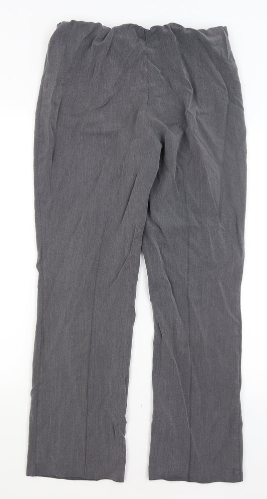 Womens UK Size 12 Vida Vi Regular Fit Grey Trousers