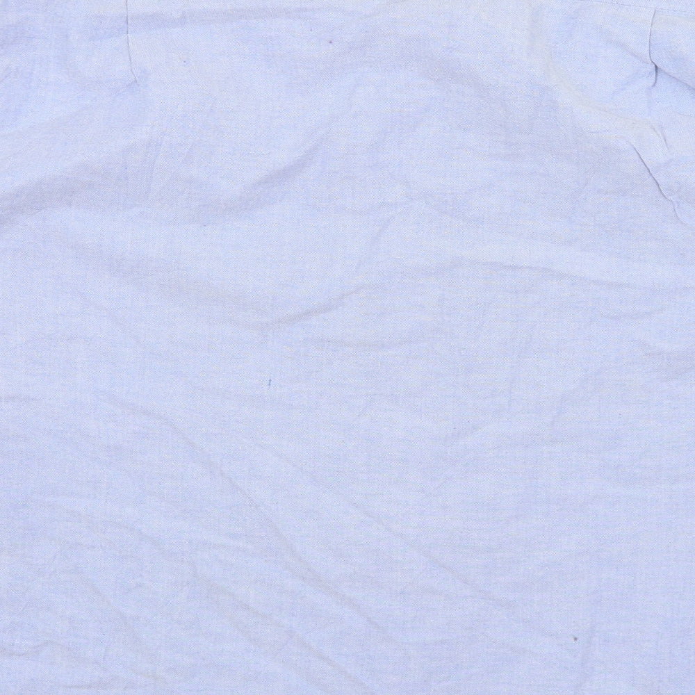 Antica Camiceria Mens Blue Button-Up Size L