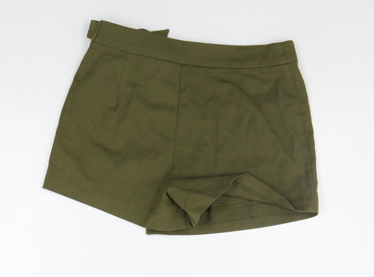 Stradivarius  Womens Green   Sweat Shorts Size 8