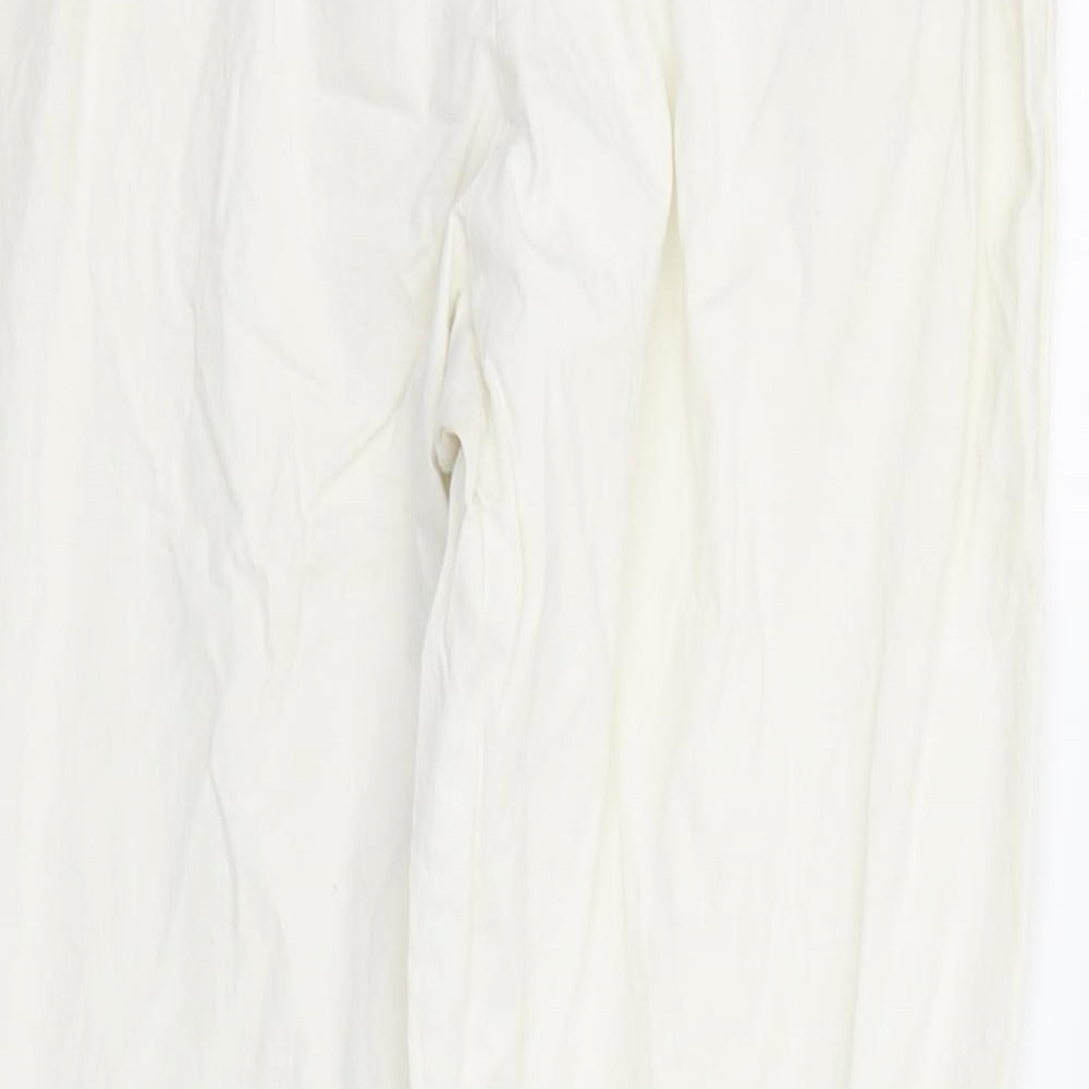 First Avenue Womens White Trousers Size 18 L26 in