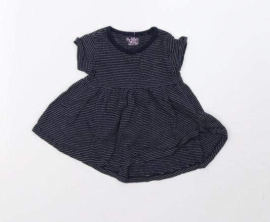 NEXT Girls Blue Striped A-Line Size 3-6 Months