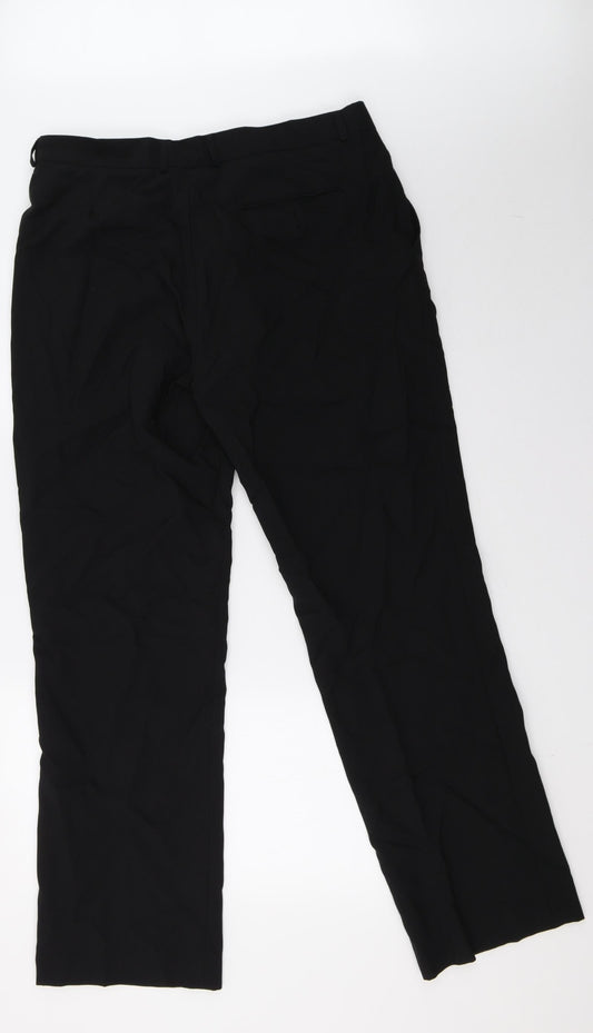 George Womens Black Trousers Size 36 L31 in