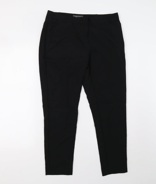 Womens UK Size 12 Primark Regular Fit Black Trousers