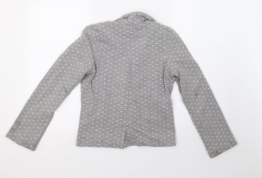Marks and Spencer Girls Grey Polka Dot Jacket Size 12-13 Years