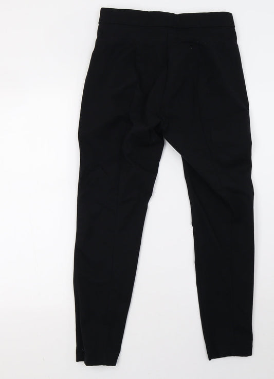 Womens UK Size 10 Marks and Spencer Regular Fit Black Trousers