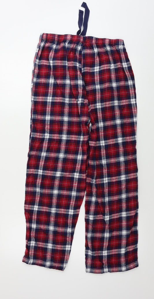 Peacocks Mens Purple Check Trousers Size M L24 in